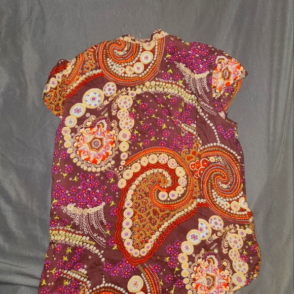 Pruple Medium Boho Button Up MirageMirageMirage Business Casual - Picture 2 of 3